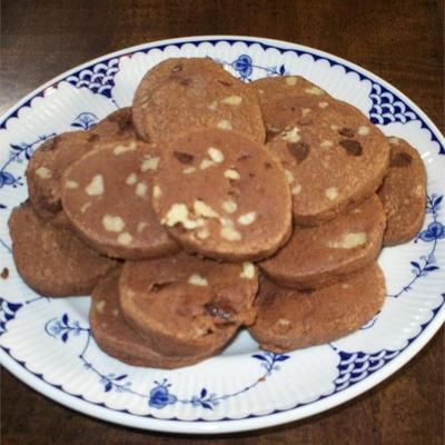 cookies de geladeira de chocolate