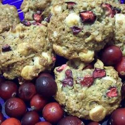 biscoitos de aveia de cranberry
