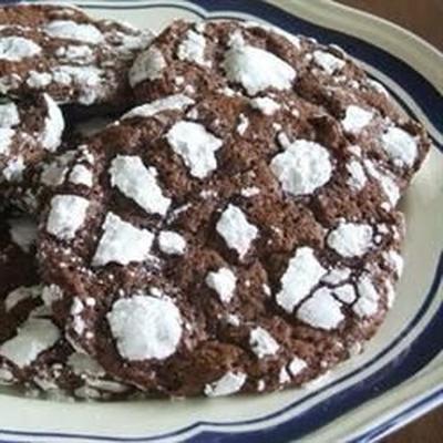 biscoitos crackle de chocolate