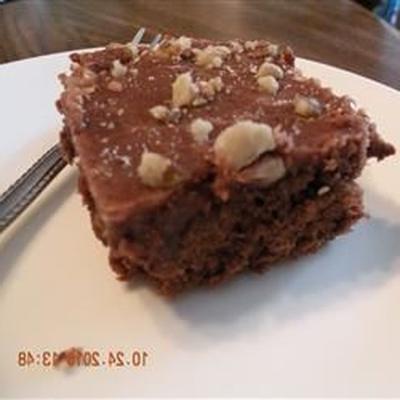 brownies de calda de chocolate