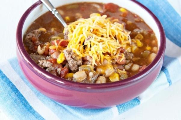 sopa de taco de panela de barro