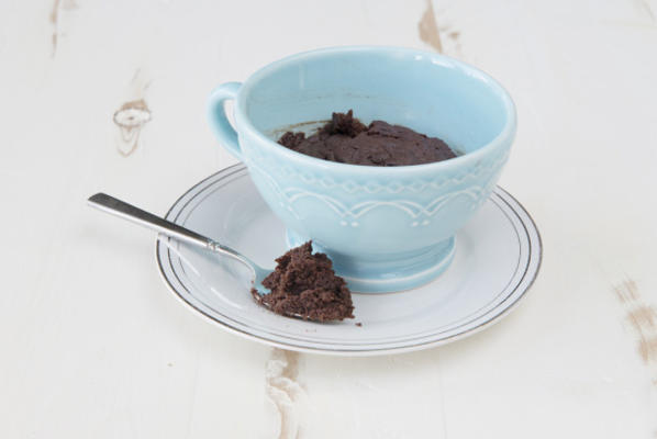 brownie de caneca de chocolate de microondas