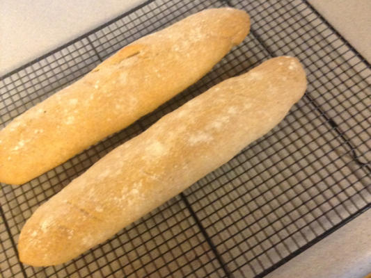 Pão italiano crocante de trigo integral