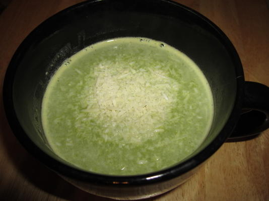 sopa de alho espinafre