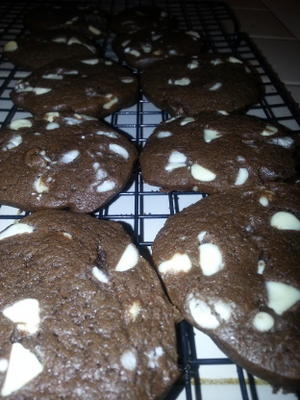 biscoitos de chocolate branco chip (casa de pedágio)