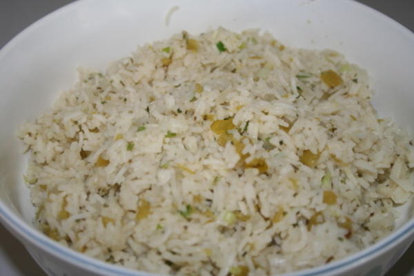 arroz de pimentão verde