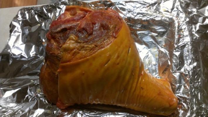 pernil estilo porto-riquenho (porco assado)