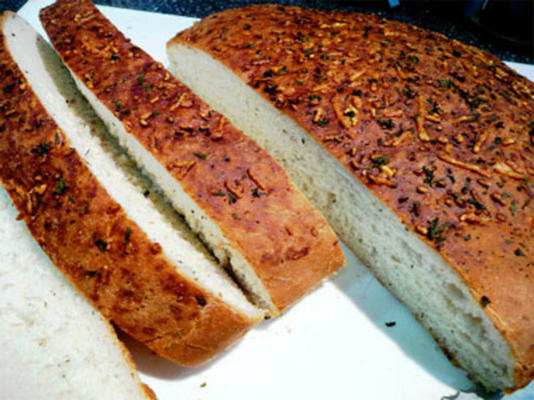 focaccia de cebola com ervas