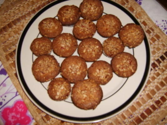 mini muffins de nozes