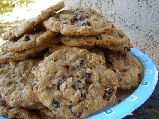 bolinhos de raisin de aveia de coco