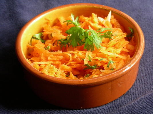 salada de cenoura marroquina