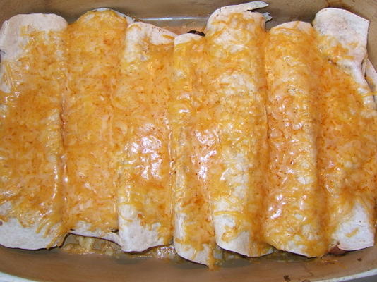 caçarola de burrito de feijão