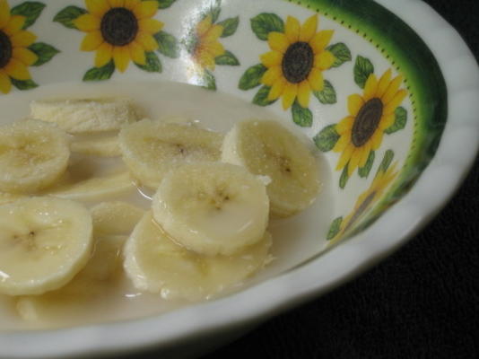 lanche de banana doce