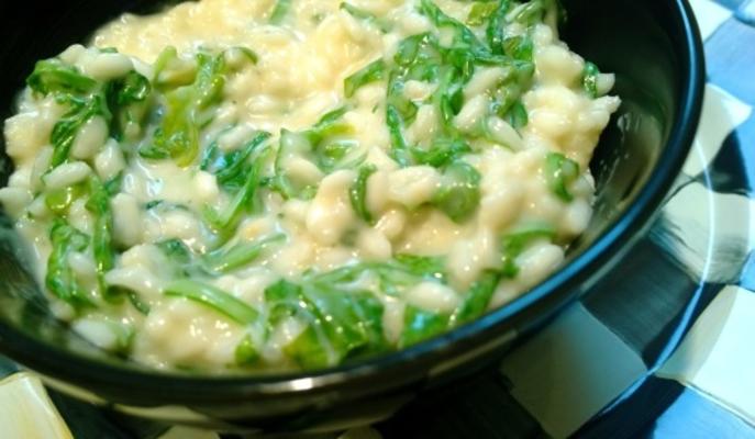 risoto de gouda defumado
