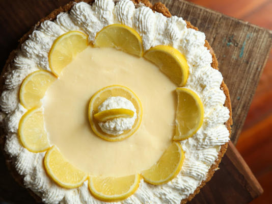 torta de caixa de gelo limão