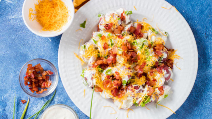 salada de batata de queijo