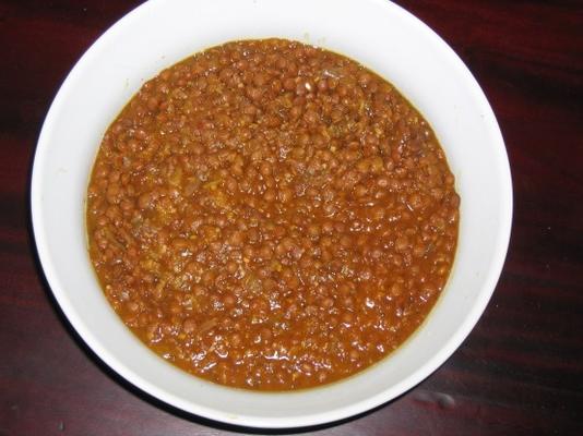 sopa de lentilha e damasco panela de barro