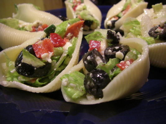 barcos de salada de festa
