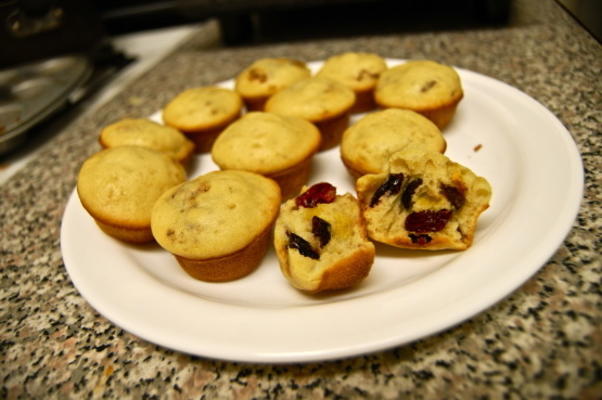 mini muffins de mirtilo (ou chocolate)