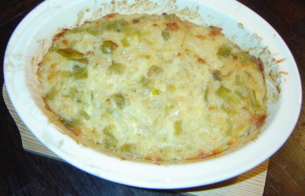 arroz assado com pimentões verdes