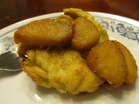 muffin panquecas de maçã estanho