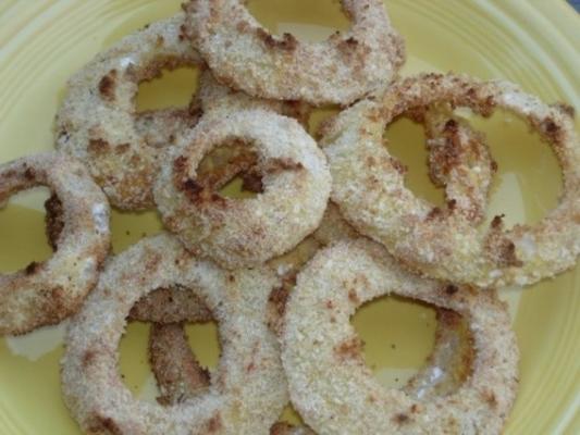 aros de cebola fritos no forno