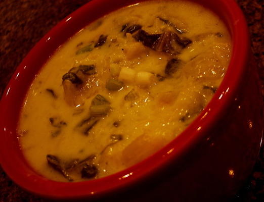 sopa de espinafre egípcio