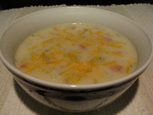 sopa de batata colorida