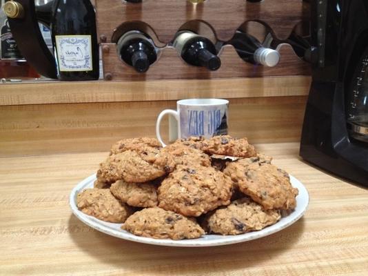 biscoitos de aveia de trigo integral de mel