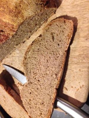 pão de centeio de cebola sourdough