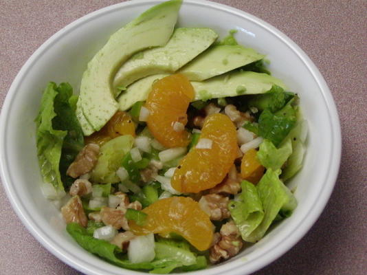 salada de mandarim de abacate