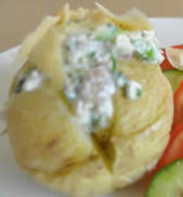 jaqueta batatas com queijo cottage herbed (diabético amigável)