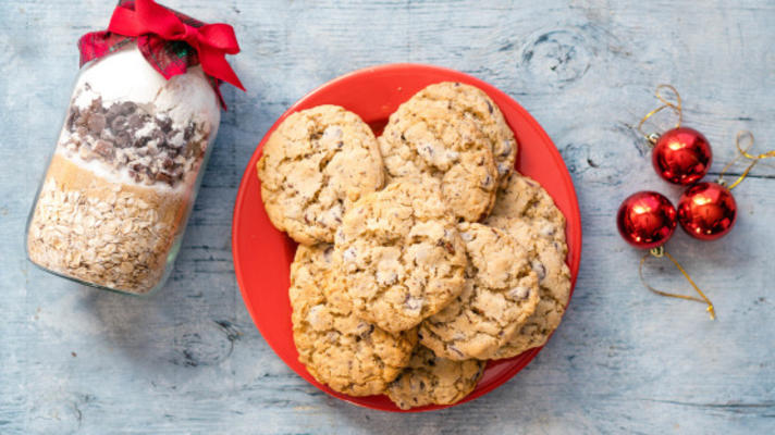 cookies de vaqueiro do texas em uma jarra