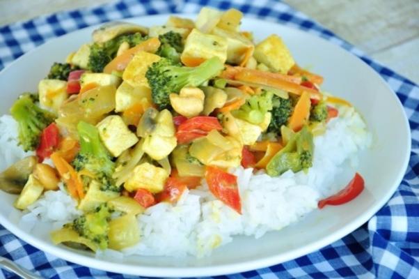 vegetais de curry de coco pf chang