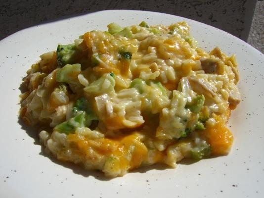 caçarola de arroz brócolis brega de mamãe