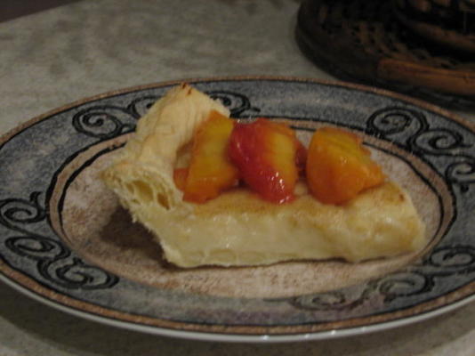 melktert sul-africano ou torta de leite (torta de creme)