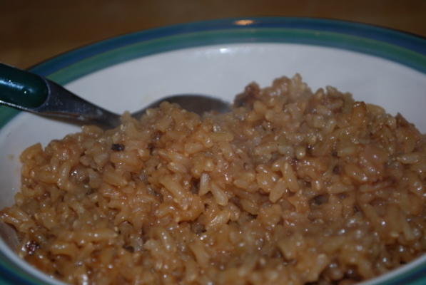 arroz de cebola caramelizada
