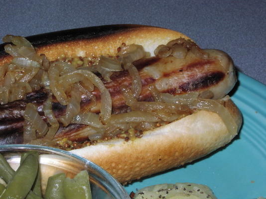 bratwurst de gegrillte (bratwurst grelhado)
