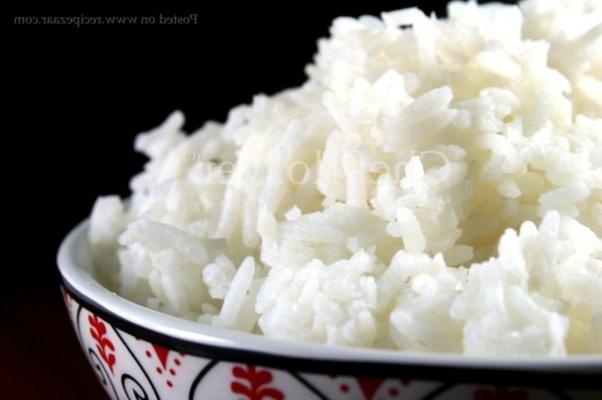 arroz branco fofo