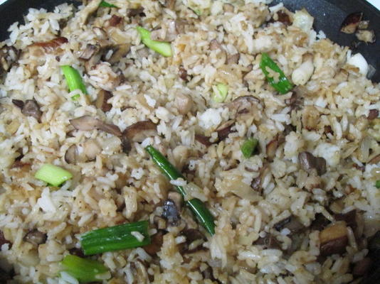 arroz de cogumelos mistos