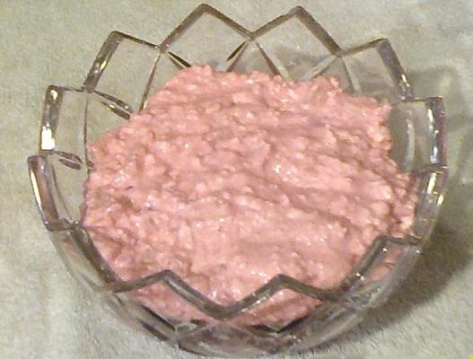 salada de sobremesa cottage rosa