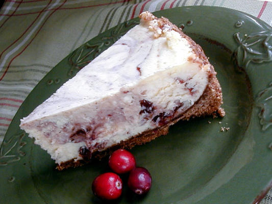 cheesecake de cranberry rodado