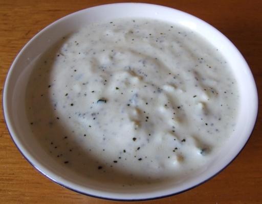 tzatziki (iogurte, pepino, alho e hortelã)