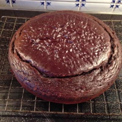 bolo de chocolate de feijão preto