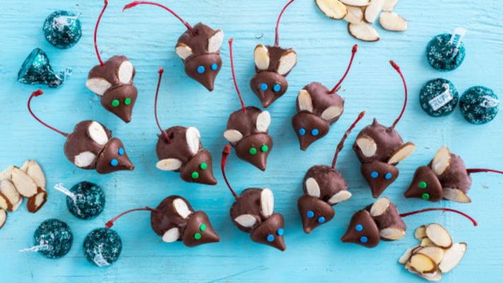 ratos de natal de chocolate (ou a qualquer momento ratos)