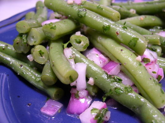 salada de feijão verde libanesa