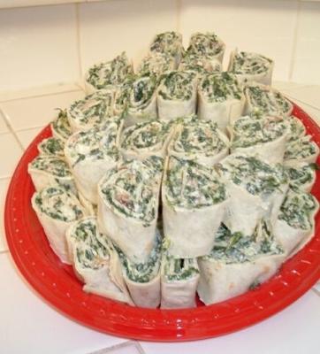 espinafre roll ups