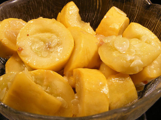 polpa amarela cozinhada com cebolas do vidalia