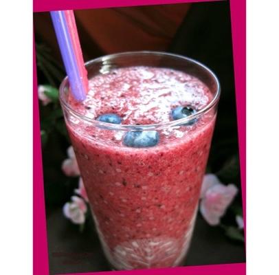 smoothie de mirtilo morango splenda