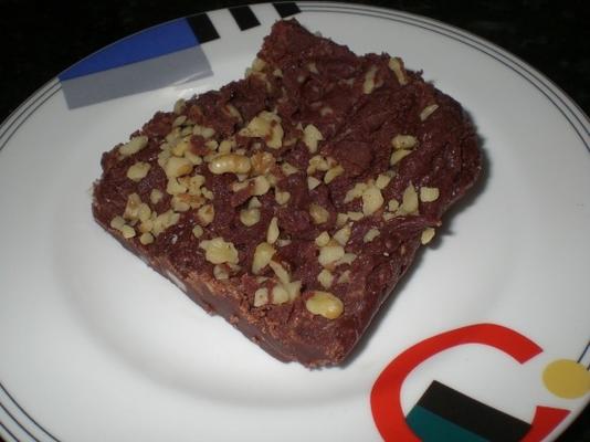 Fudge de microondas com pouca gordura x-namorado